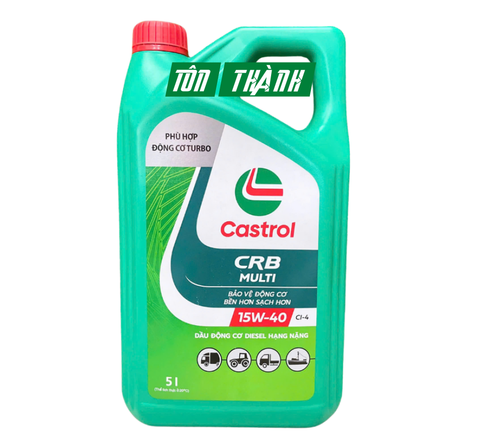 DẦU NHỚT ĐỘNG CƠ CASTROL CRB MULTI 15W-40 CH-4 (5 LÍT)