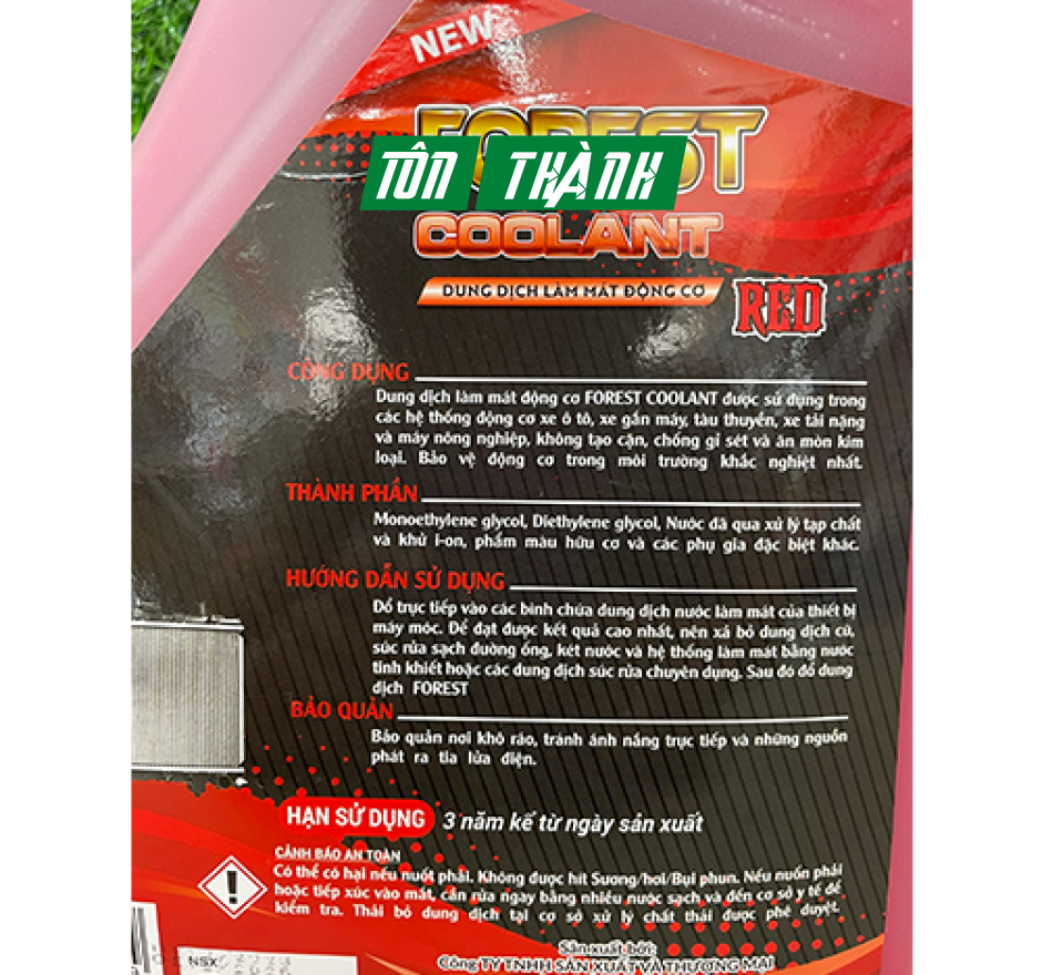 NƯỚC LÀM MÁT CAO CẤP FOREST ĐỎ (5 LÍT)