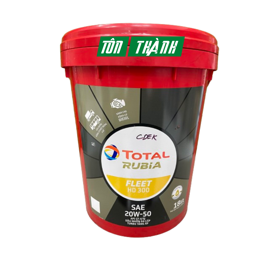 DẦU NHỚT ĐỘNG CƠ TOTAL RUBIA FLEET HD300 20W-50 (18 LÍT)