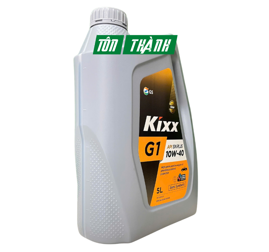 Nhớt động cơ xăng KIXX G1 SN PLUS 10w40 Semi Synthetic (5L)
