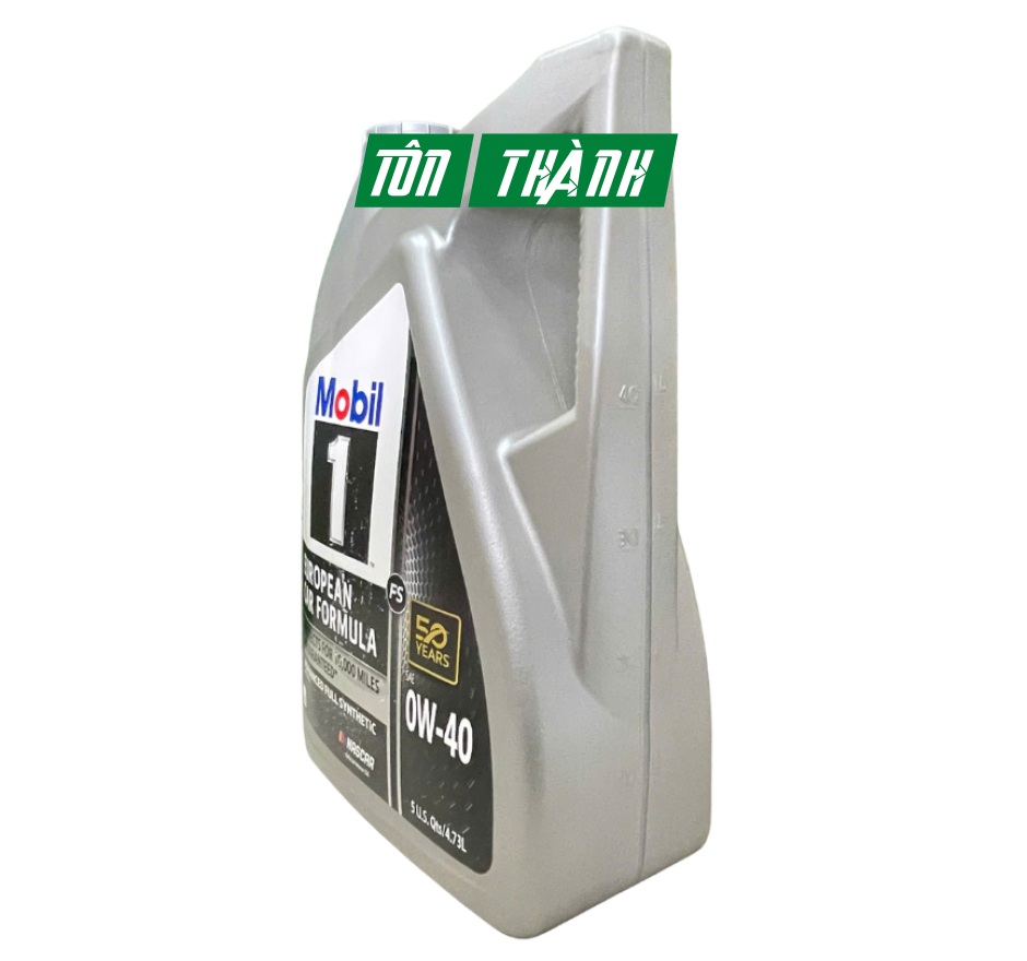 Dầu Nhớt Tổng Hợp MOBIL 1 European Car Formula 0W40 - Nhập Khẩu Châu Âu (5 Lít)