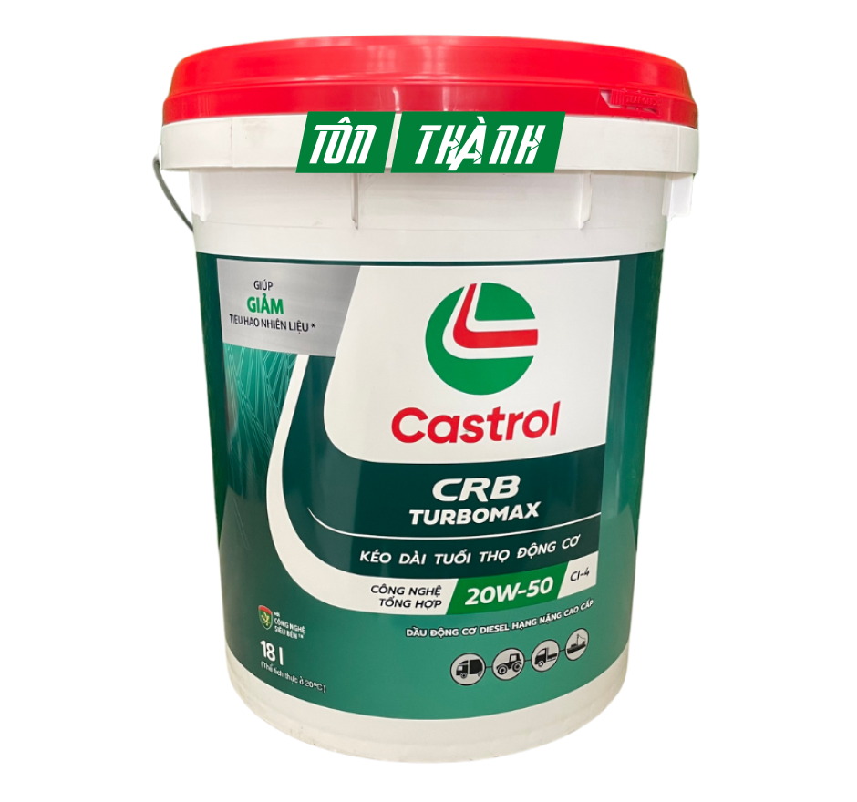 DẦU NHỚT ĐỘNG CƠ CASTROL CRB TURBOMAX 3X 20W50 CI-4 (18 LÍT)