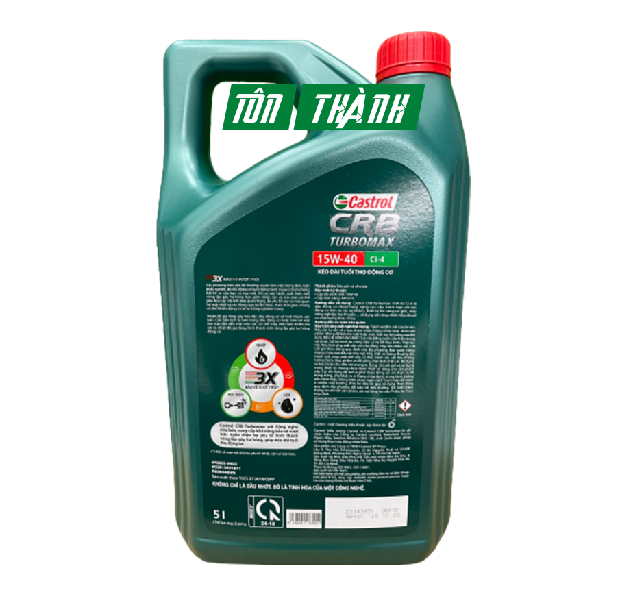 Castrol CRB Turbomax 15W-40 CI-4 (5 Lít)