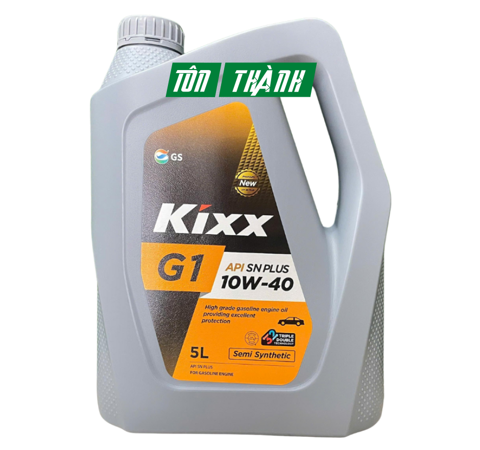 Nhớt động cơ xăng KIXX G1 SN PLUS 10w40 Semi Synthetic (5L)