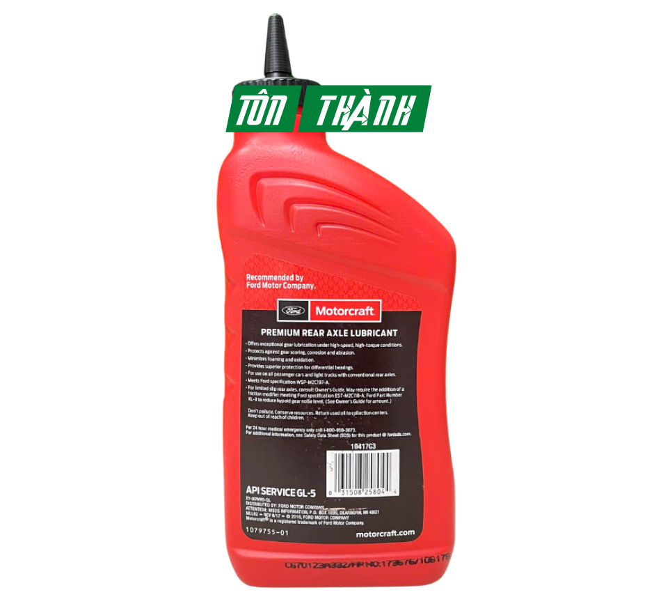 Dầu cầu - hộp số sàn PREMIUM REAR AXLE LUBRICANT 80W-90 (1 Lít)