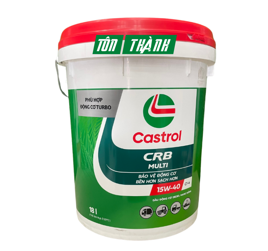 DẦU NHỚT ĐỘNG CƠ CASTROL CRB MULTI 15W40 CI-4 (18 LÍT)