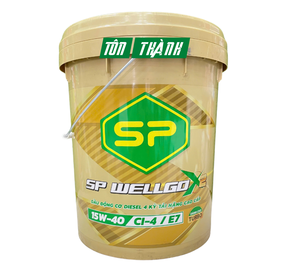 Dầu Động Cơ Diesel/Xăng SP WELLGO 15w40 CI-4/E7 ( 18 Lít)