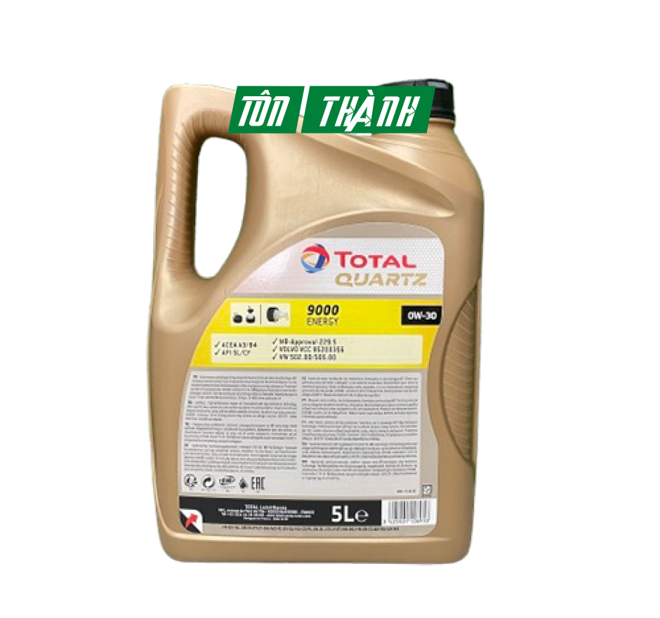 Dầu động cơ xe ô tô cao cấp TOTAL QUARTZ 9000 ENERGY 0W30