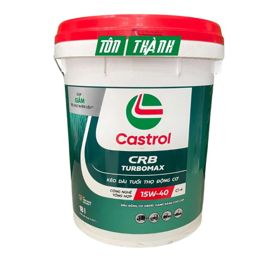 DẦU NHỚT ĐỘNG CƠ CASTROL CRB TURBOMAX 3X 15W40 CI-4 (18 LÍT)