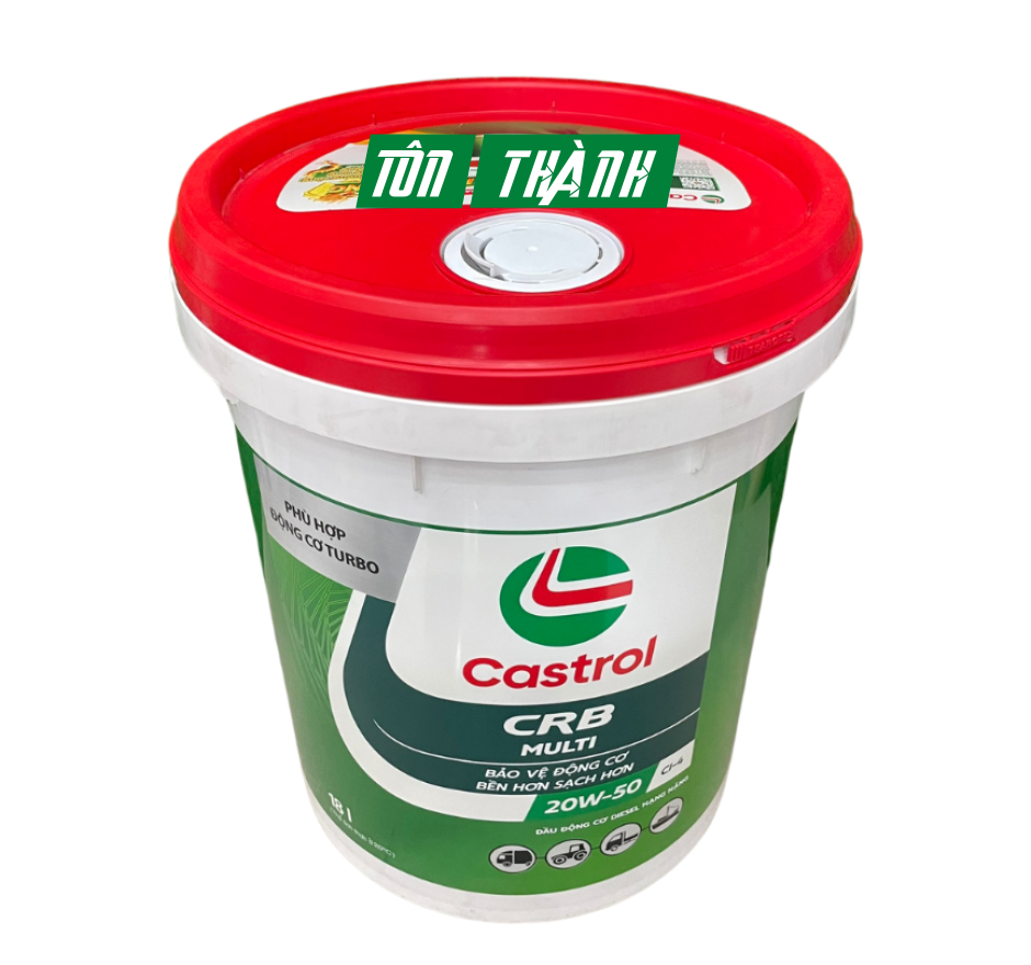 DẦU NHỚT ĐỘNG CƠ CASTROL CRB MULTI 20W50 CI-4 (18 LÍT)