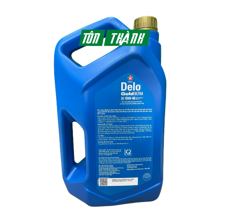 DẦU NHỚT ĐỘNG CƠ Ô TÔ DIESEL CALTEX DELO GOLD ULTRA 15W40 (5 LÍT)