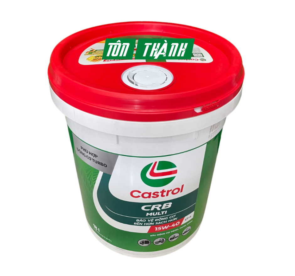 DẦU NHỚT ĐỘNG CƠ CASTROL CRB MULTI 15W40 CI-4 (18 LÍT)