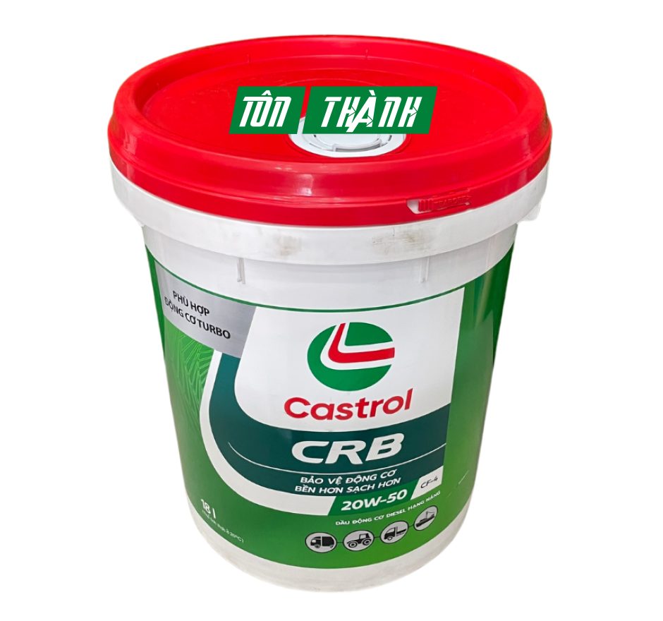 DẦU NHỚT ĐỘNG CƠ CASTROL CRB 20W50 CF-4 (18 LÍT)