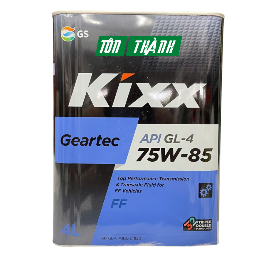Dầu cầu và hộp số sàn Kixx Geartec API GL-4 75w85 (4 Lít)