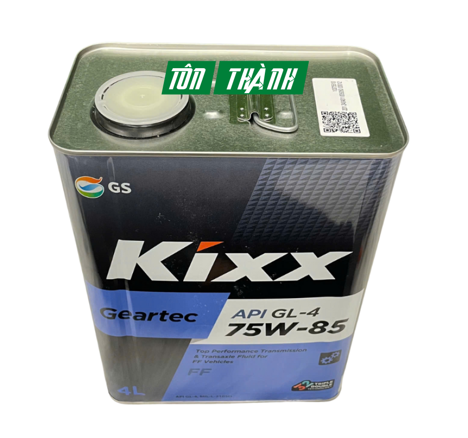 Dầu cầu và hộp số sàn Kixx Geartec API GL-4 75w85 (4 Lít)