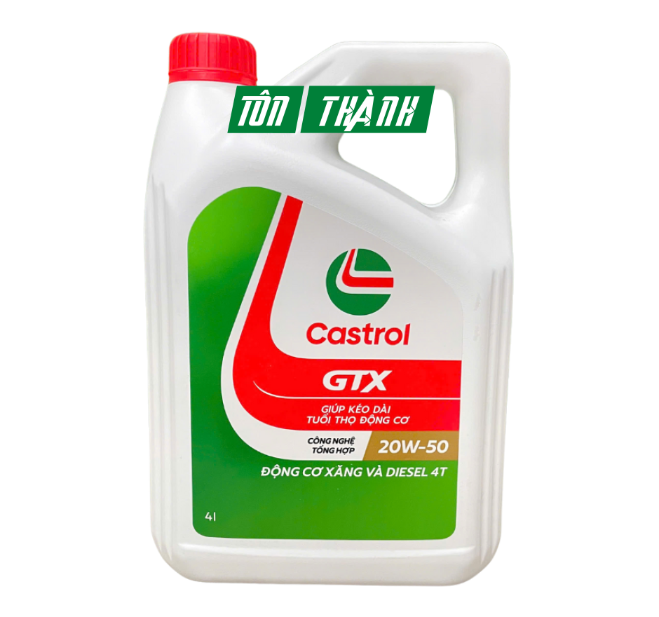 DẦU NHỚT ĐỘNG CƠ CASTROL GTX 20W50 SL/CF (4 LÍT)