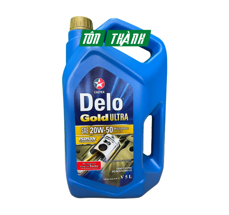 DẦU NHỚT ĐỘNG CƠ Ô TÔ DIESEL CALTEX DELO GOLD ULTRA 20W50 (5 LÍT)