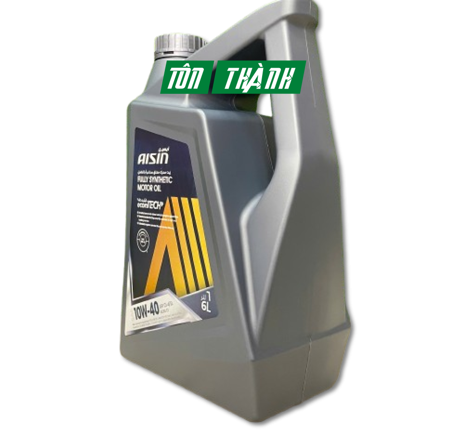 Dầu động cơ AISIN econTECH+ 10W-40 CI-4/SL - Dành cho xe Diesel/Xăng (6 Lít)