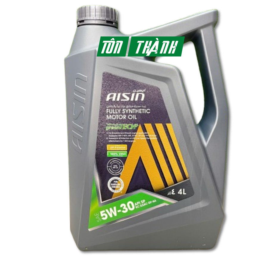 Dầu động cơ AISIN greenTECH+ Fully Synthetic 5W-30 SP (4 Lít)