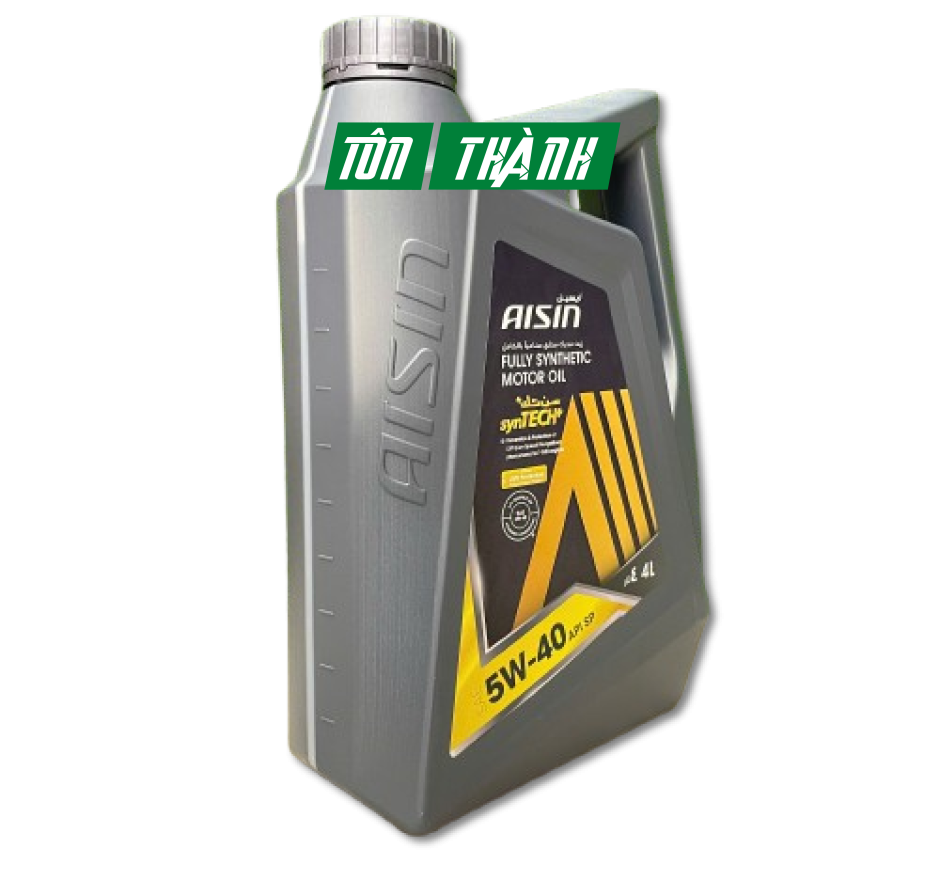 Dầu động cơ AISIN synTECH+ Fully Synthetic 5W-40 SP (4 Lít)
