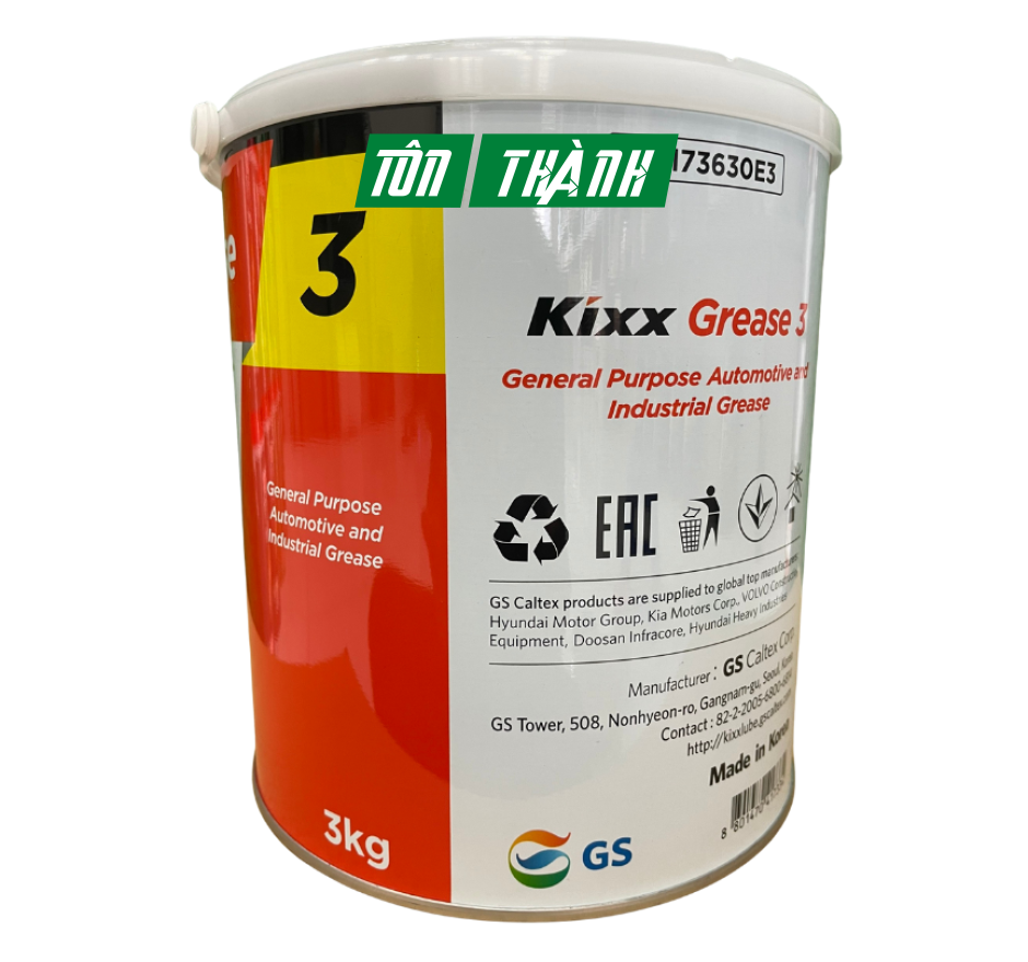 MỠ BÒ ĐA DỤNG HÀN QUỐC KIXX GREASE 3 (3KG)
