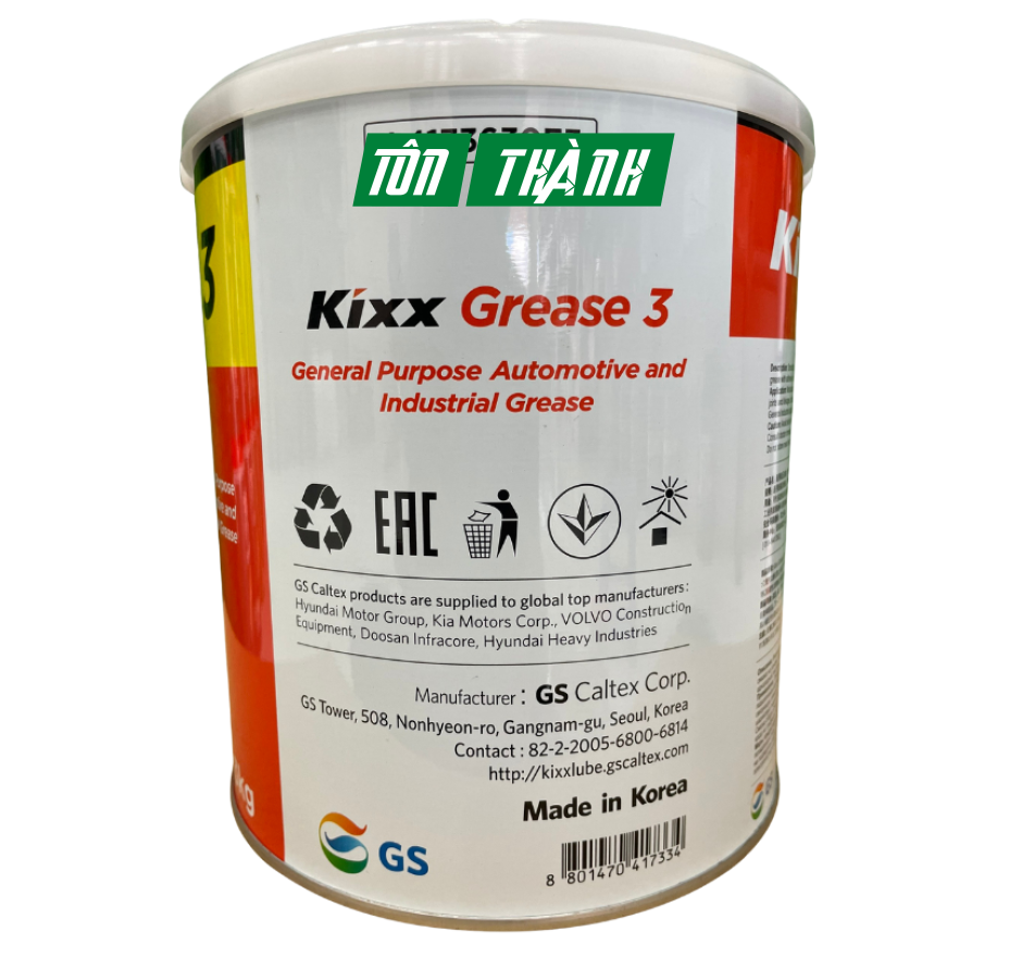 MỠ BÒ ĐA DỤNG HÀN QUỐC KIXX GREASE 3 (3KG)