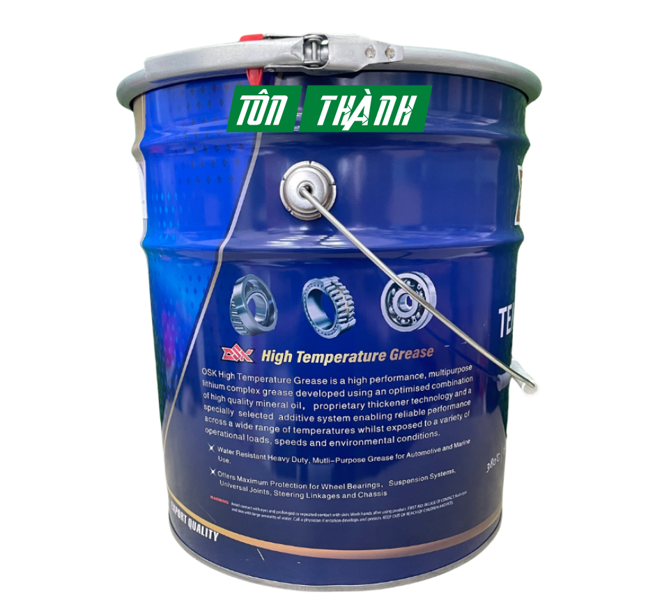 Mỡ bò chịu nhiệt cao 380 độ OSK 15kg mỡ chịu nhiệt tốt