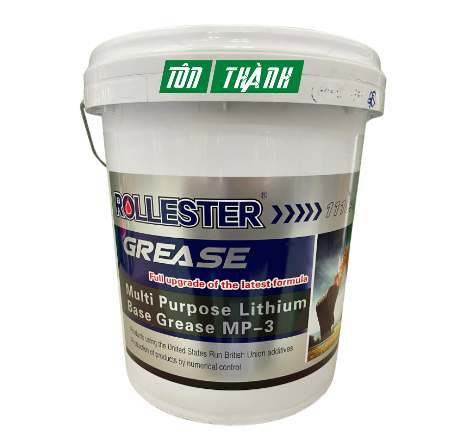 Mỡ Bôi Trơn ROLLESTER Chịu Nhiệt Tốt xô 15kg ( màu xanh )