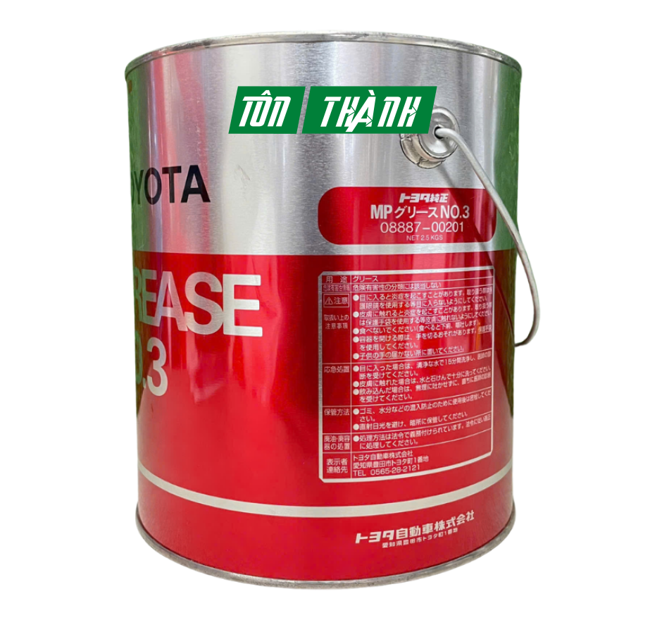 Mỡ bò Toyota Grease No.3 - Bôi Trơn và Bảo Vệ Tối Ưu Cho Xe Toyota (3KG)