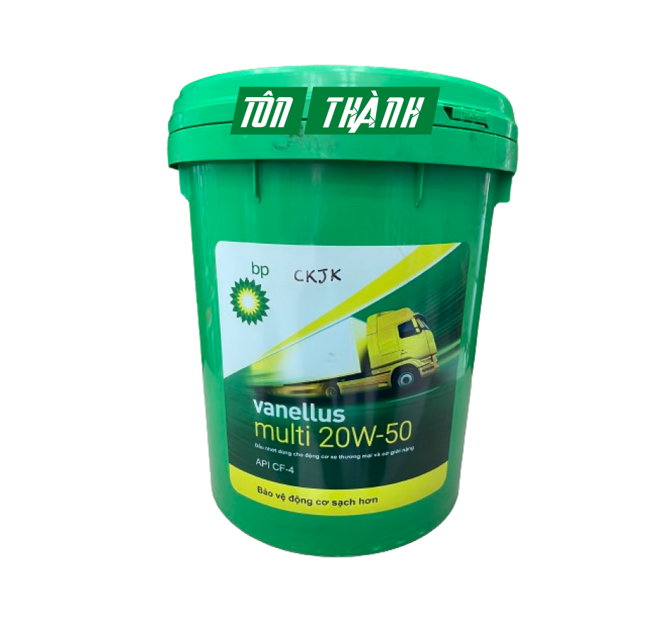 DẦU NHỚT ĐỘNG CƠ BP VANELLUS MULTI 20W50 CF-4 (18 LÍT)