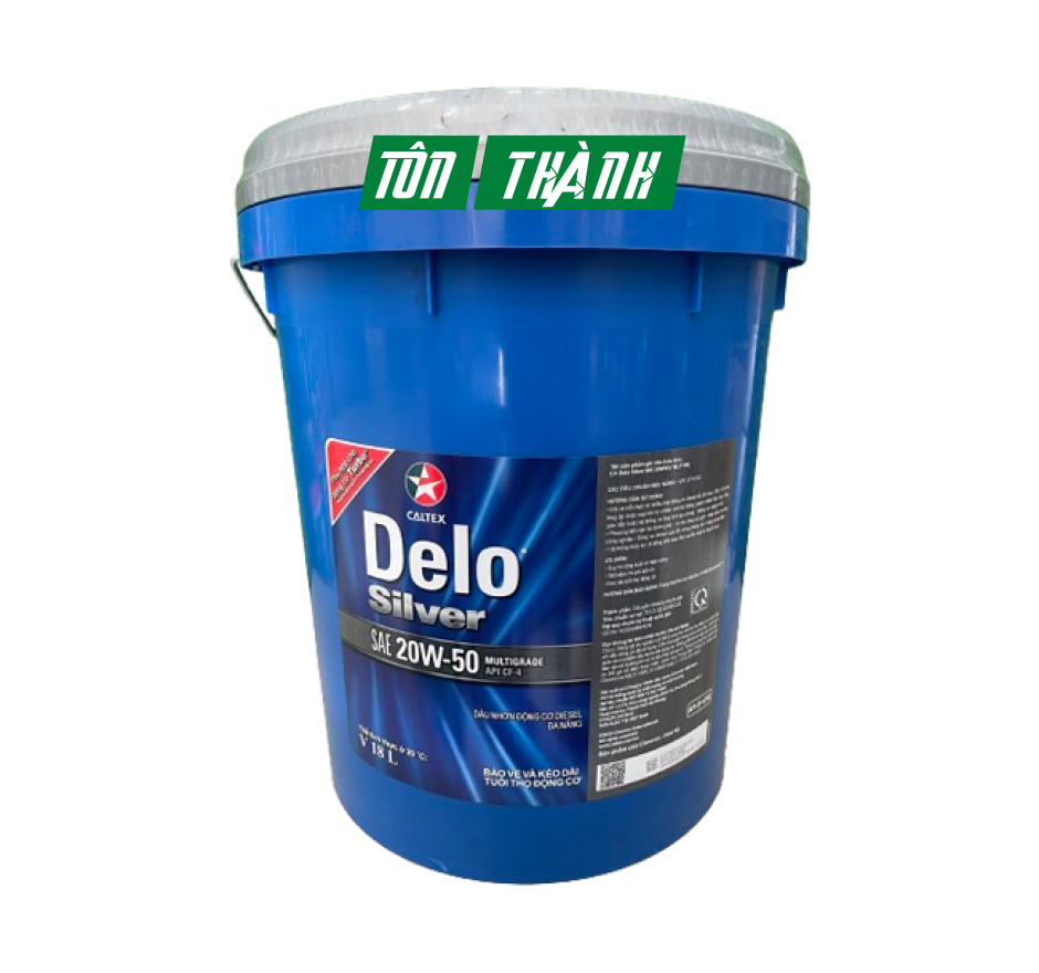 DẦU ĐỘNG CƠ CALTEX DELO SILVER MULTIGRADE 20W50 (18 LÍT)