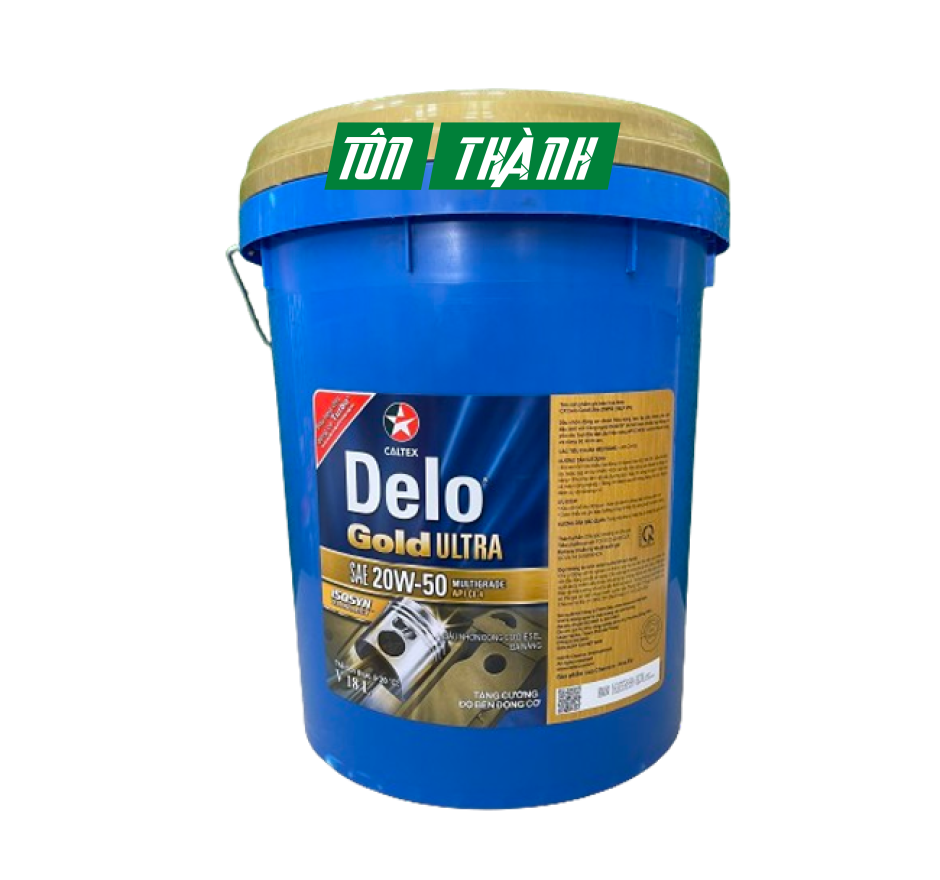 DẦU NHỚT ĐỘNG CƠ Ô TÔ DIESEL CALTEX DELO GOLD ULTRA 20W50 (18 LÍT)
