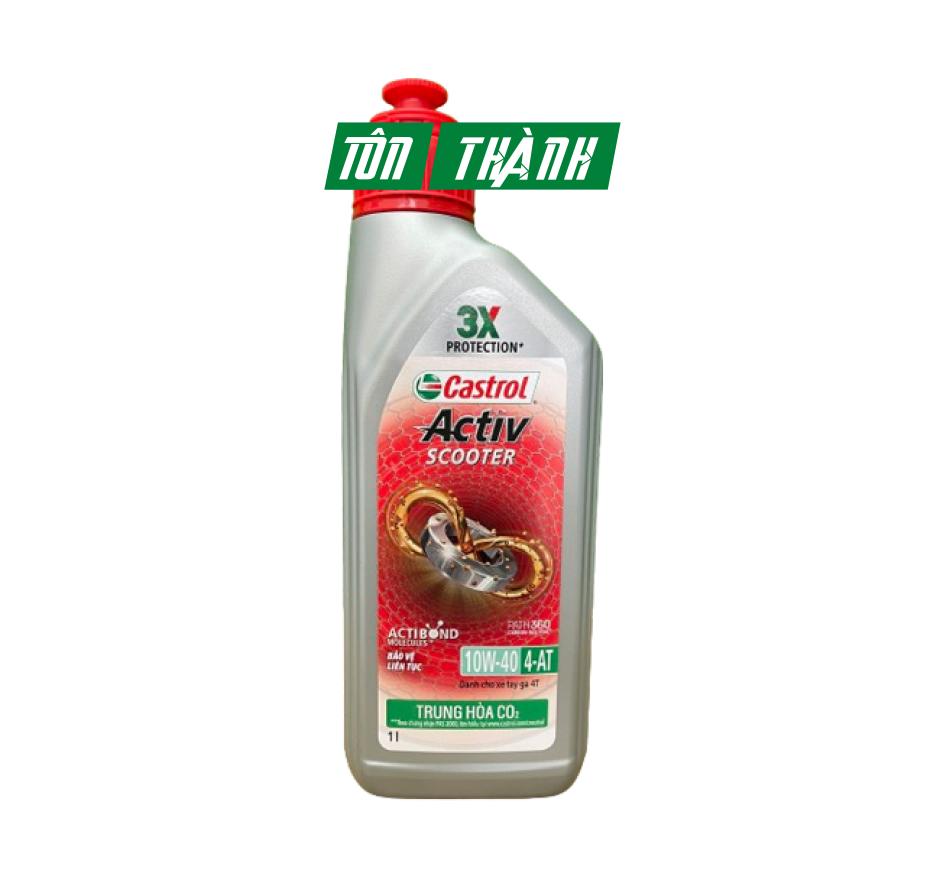 Dầu Nhớt Xe Tay Ga Castrol Activ Scooter 10W40 ( 1L & 0.8L )
