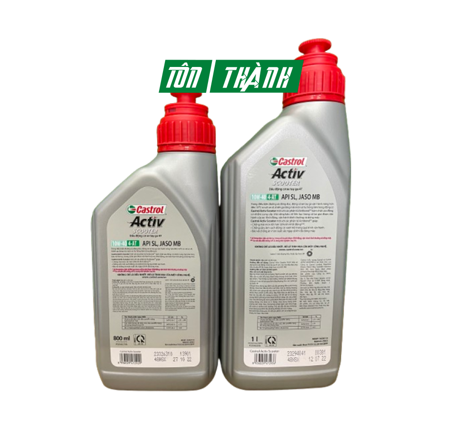 Dầu Nhớt Xe Tay Ga Castrol Activ Scooter 10W40 ( 1L & 0.8L )
