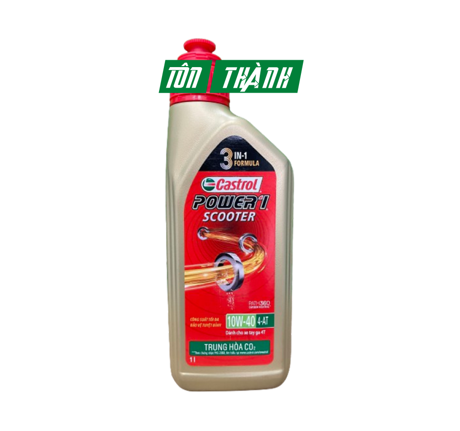 DẦU NHỚT TAY GA CASTROL POWER-1 SCOOTER 10W40 (0.8L & 1L)