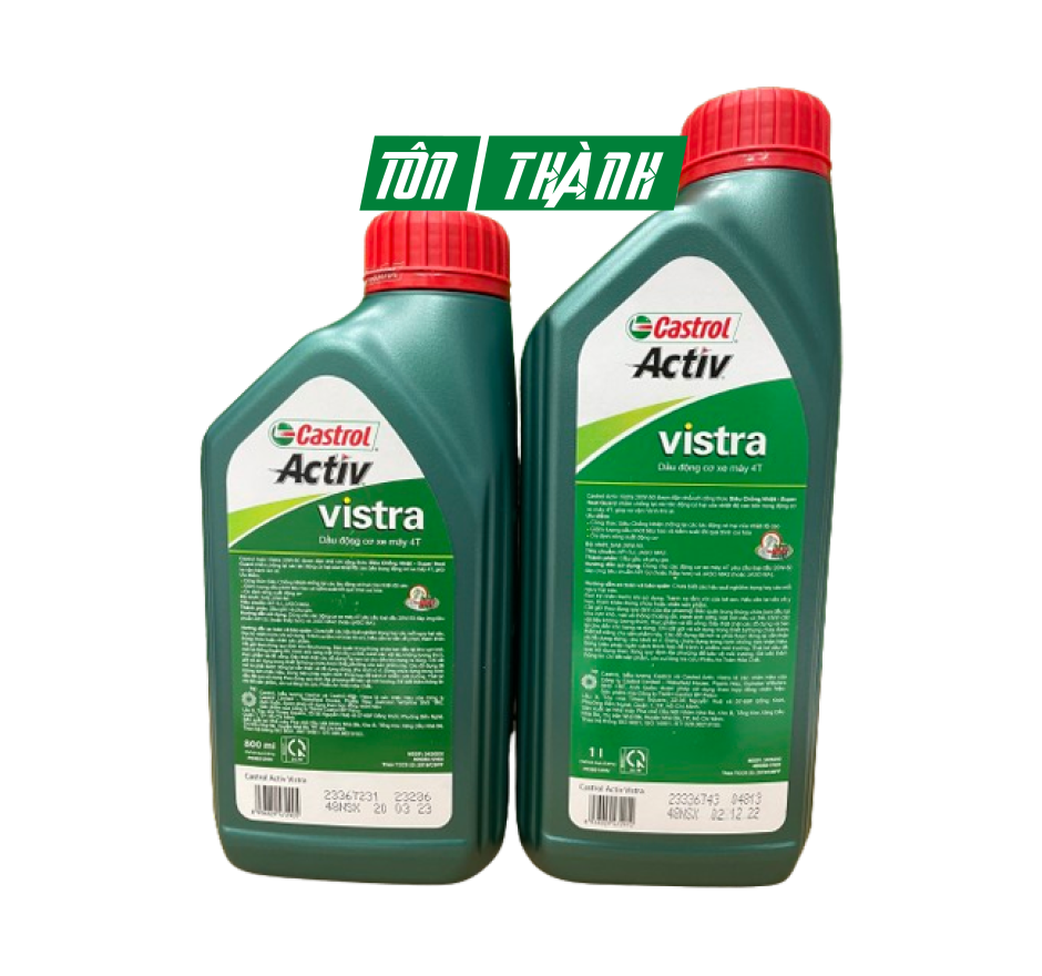 Nhớt Castrol Vistra 20W50 (0.8L & 1.0L) - Xe số - Xe côn