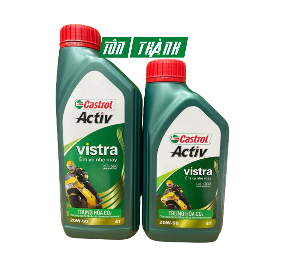 Nhớt Castrol Vistra 20W50 (0.8L & 1.0L) - Xe số - Xe côn