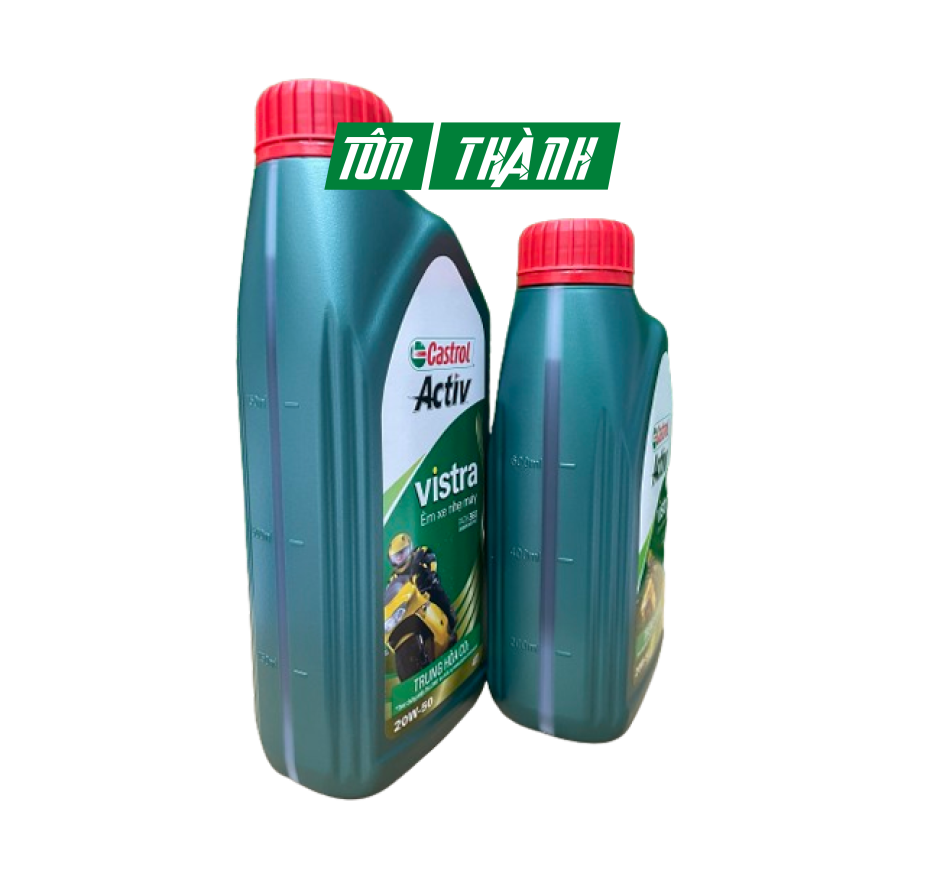Nhớt Castrol Vistra 20W50 (0.8L & 1.0L) - Xe số - Xe côn