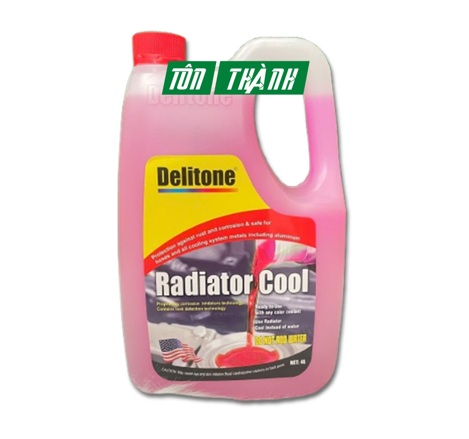 Nước làm mát ô tô cao cấp Delitone đỏ (4 lít)