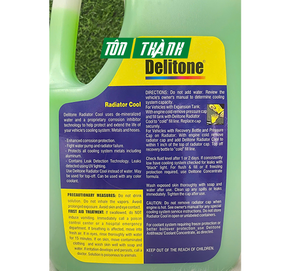 Nước làm mát ô tô cao cấp Delitone xanh (4 lít)