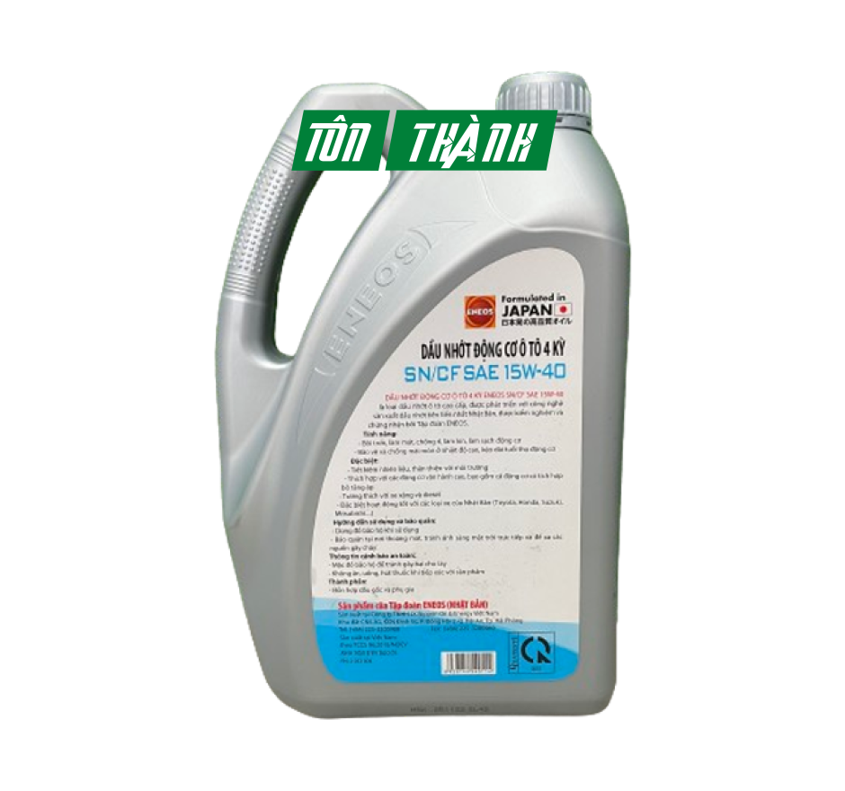 DẦU NHỚT ĐỘNG CƠ Ô TÔ ENEOS SN/CF 15W-40 (4 LÍT)