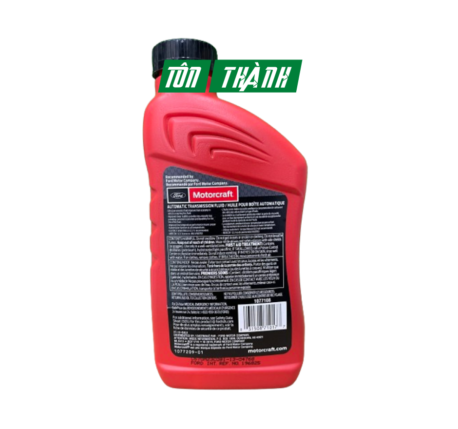 DẦU NHỚT HỘP SỐ TỰ ĐỘNG 10 CẤP FORD RANGER 2.0 (218-2021) MÃ: XT12QULV - MERCON ULV
