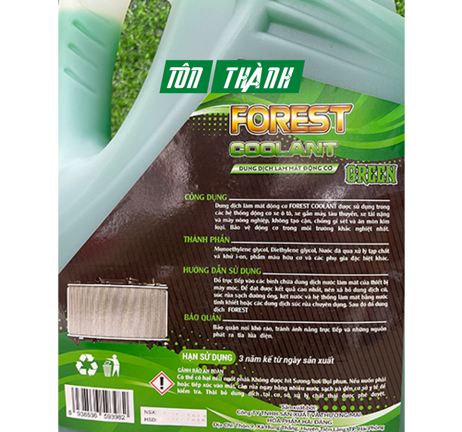 NƯỚC LÀM MÁT XANH CAO CẤP FOREST (5 LÍT)