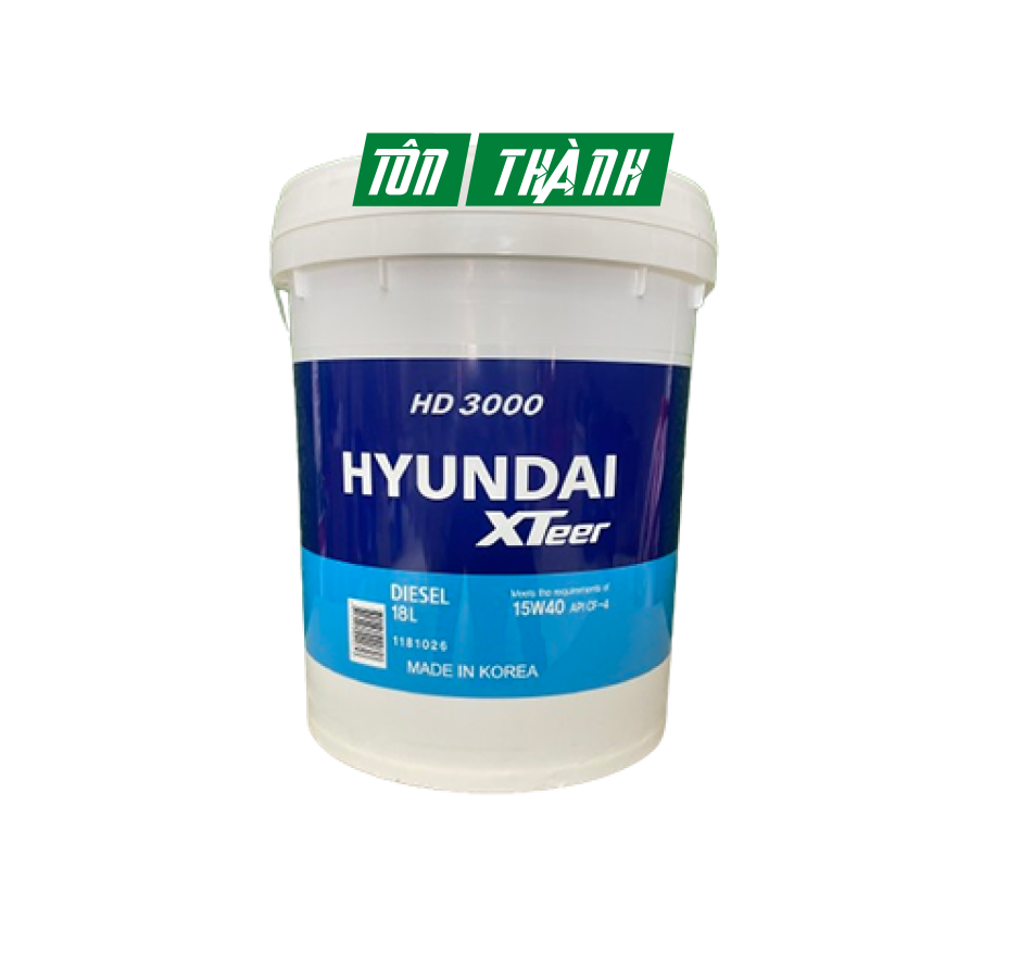 Dầu nhớt ô tô HYUNDAI XTEER HD3000 15W40 (18 Lít)