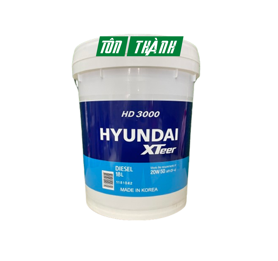 Dầu nhớt ô tô HYUNDAI XTEER HD3000 20W50 (18 Lít)