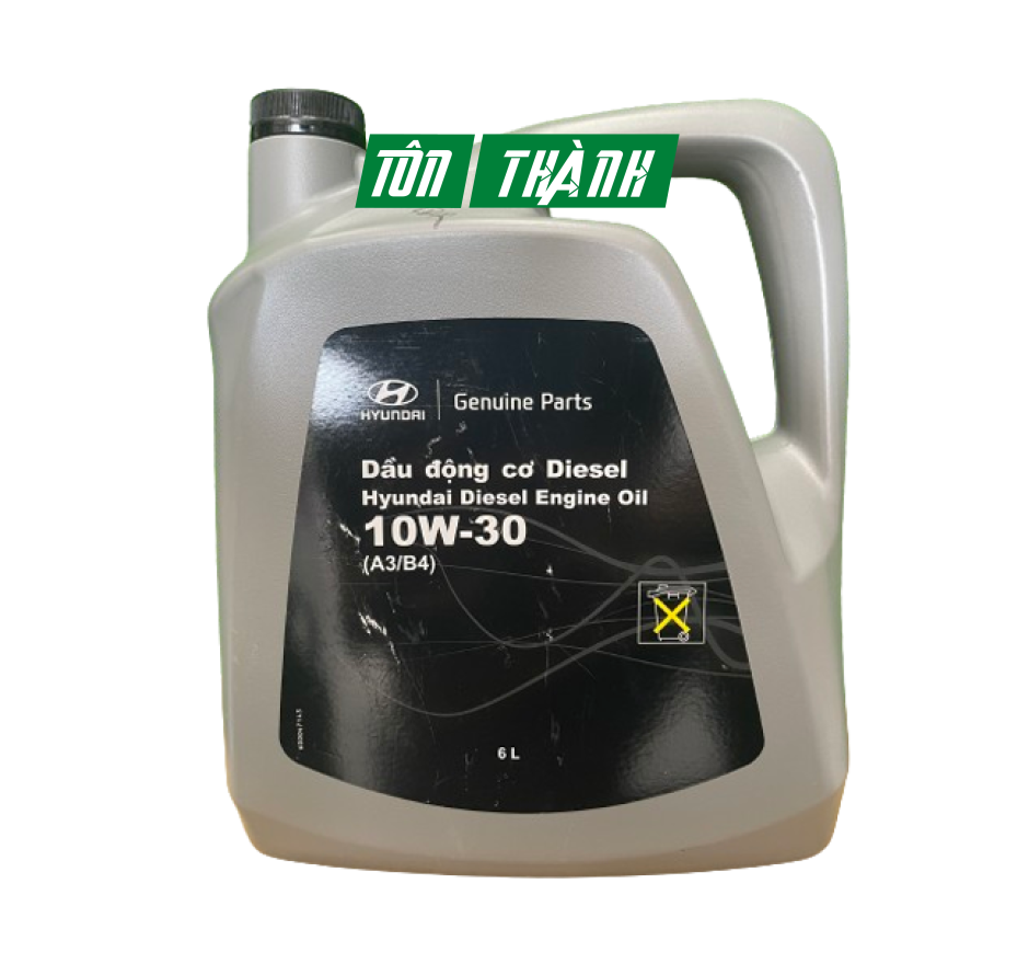 DẦU NHỚT ĐỘNG CƠ DIESEL HUYNDAI 10W-30 - A3/B4 (6LÍT)