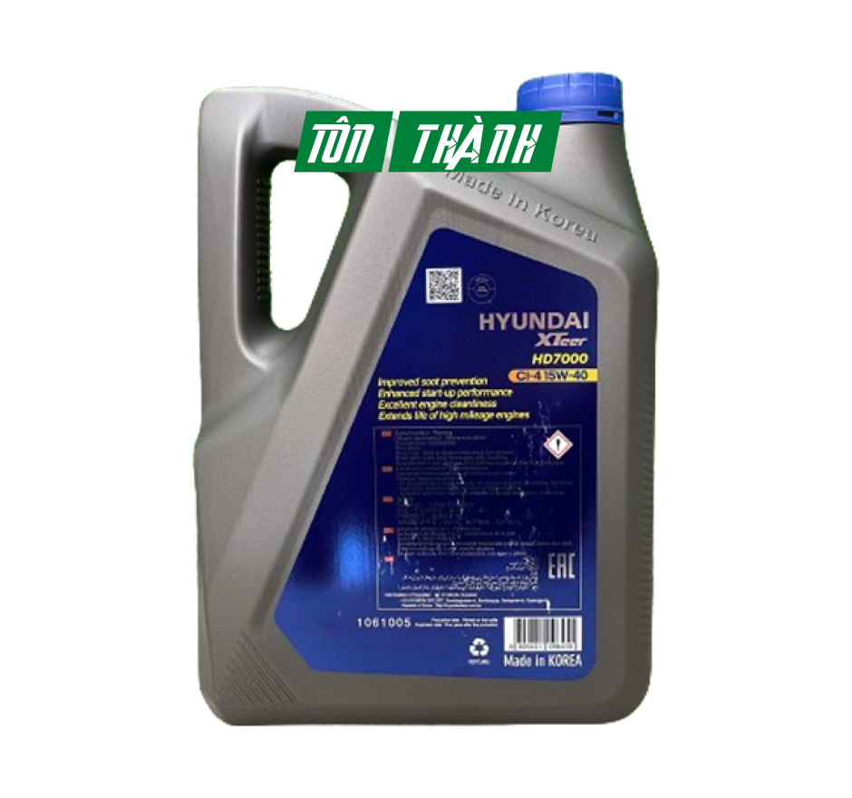 DẦU NHỚT ĐỘNG CƠ HYUNDAI XTEER HD7000 15W40 (6 LÍT)