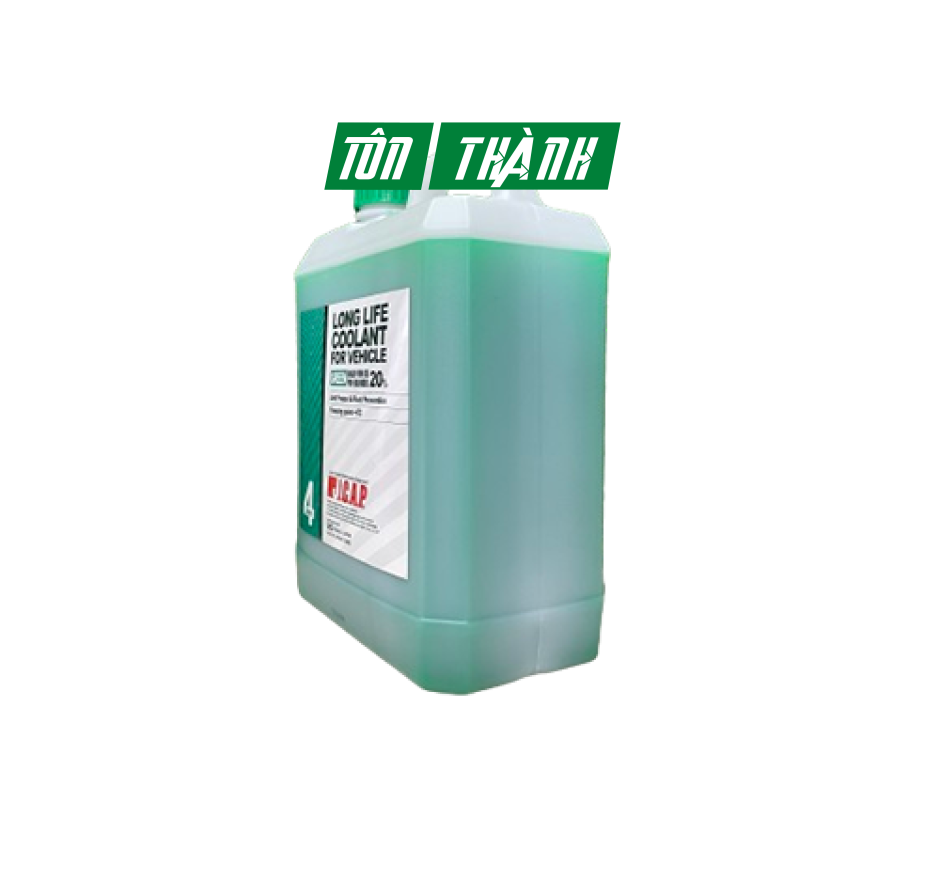 NƯỚC GIẢI NHIỆT LÀM MÁT ĐỘNG CƠ J.C.A.P XE Ô TÔ DU LỊCH XANH (4 LÍT)