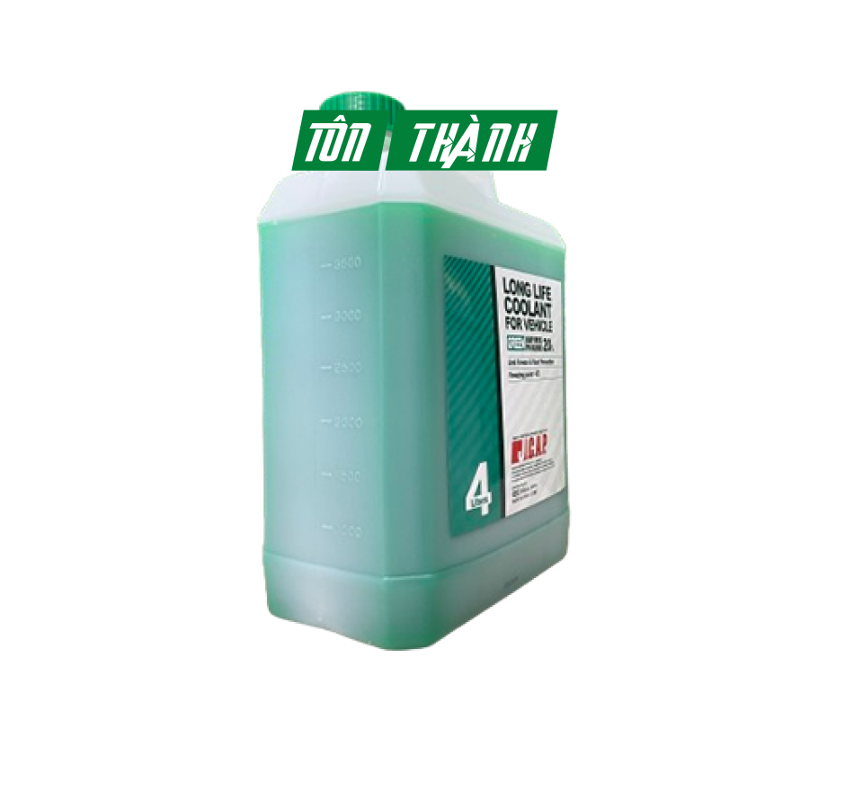 NƯỚC GIẢI NHIỆT LÀM MÁT ĐỘNG CƠ J.C.A.P XE Ô TÔ DU LỊCH XANH (4 LÍT)