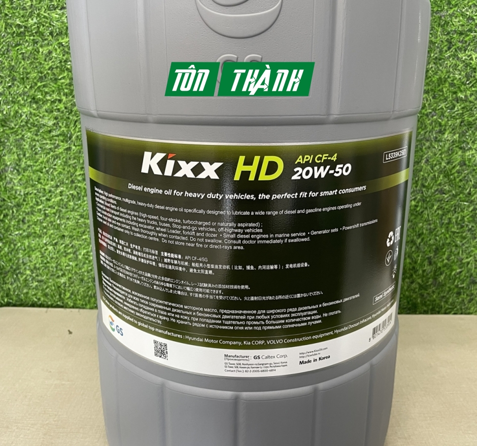 DẦU ĐỘNG CƠ DIEZEN KIXX HD CF/SG 20W50 (25 LÍT)